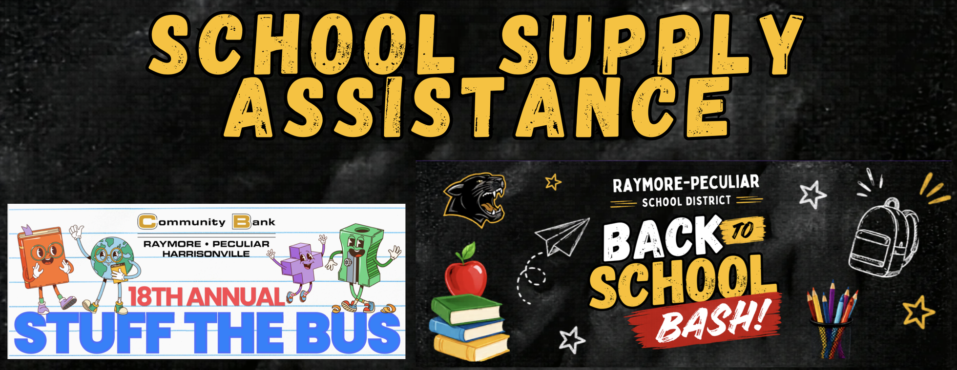 School Supply Assistance/Back to School Bash Registration